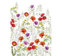 Garnier Thiebaut Les Coquelicots Torchon en mélange de coton et lin Violet 50 x 70 cm