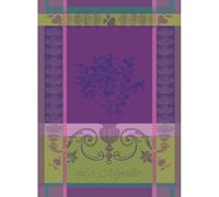 Garnier-Thiebaut Torchon, Coton, Violet, 56x77 cm 23395