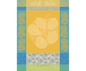 Garnier Thiebaut Torchon de cuisine Motif filet de citrons Soleil Jacquard
