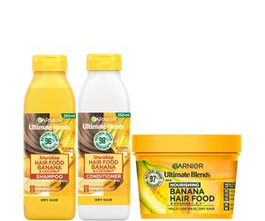 Garnier Ultimate Blends Nourishing Hair Food Banana Routine