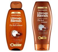 Garnier Ultimate Blends Shampoing 400 ml & Après-Shampoing 400 ml The Sleek Reste orer