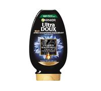 Garnier Ultra Doux Après-Shampooing Charbon Magnétique Nigelle 200ml | Hydratation 72h sans effet gras, Démêlage instantané, Cheveux normaux à gras, Charbon purifiant
