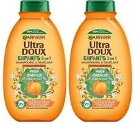 Garnier Ultra Doux Huile d'Abricot & Fleur de Coton Enfants 2-en-1 Shampooing & Démêlant 400ml (Lot de 2)