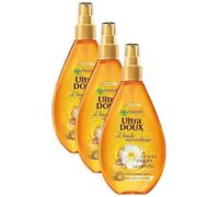 Garnier Ultra Doux Huile Merveilleuse aux Huiles d'Argan et Camélia tous type de cheveux - 150 ml (Lot de 3)