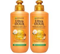 Garnier Ultra Doux Huiles Merveilleuses pour Cheveux Secs & Ternes - Crème de Soin Nutrition Brillance - À l'Huile d'Argan & de Camélia - Homme & Femme - 200ml (Lot de 2)