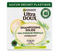 Garnier Ultra Doux Loving Blends Lot de 3 barres de shampoing solides à la noix de coco et à l'aloe vera, barres nettoyantes végétaliennes, sans silicone, format compact pour soins capillaires, 3 x 60