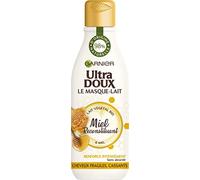 Garnier Ultra DOUX Masque Lait Miel Reconstituant 98% d'Origine Naturelle 250 ml