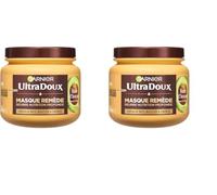 Garnier Ultra Doux - Masque pour Cheveux Secs, Ondulés, Bouclés ou Crépus - À l'Huile d'Avocat et Beurre de Karité - Texture Riche et Onctueuse - 340 ml - Homme & Femme