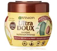 Garnier Ultra Doux - Masque Remède Nutrition Intense - Huile d'Avocat & Beurre de Karité - Pour Cheveux très Secs Bouclés ou Frisés - Sans Parabène - 340 ml