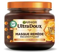 Garnier Ultra Doux - Masque Remède Reconstituant - Enrichi en Gelée Royale, Miel & Propolis - Pour Cheveux Fragiles & Cassants - Sans Parabène - Trésors de Miel - 340 ml