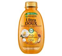 Garnier Ultra Doux - Shampooing Nourrissant - Enrichi en Huile d'Argan & Camélia - Pour Cheveux Secs à Très Secs, et Ternes - Huiles Merveilleuses - 400 ml