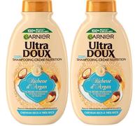 Garnier Ultra Doux Shampooing Disciplinant richesse argan 250ml (Lot de 2)