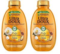 Garnier Ultra Doux Shampooing Nourrissant huile d'argan camélia 300 ml (Lot de 2)