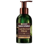 Garnier Wahre Schätze Curl Revival Elixir Huile nourrissante pour cheveux très secs, bouclés et épais, à l'huile d'avocat et au beurre de karité, avec effet anti-frisottis, pour cheveux très secs