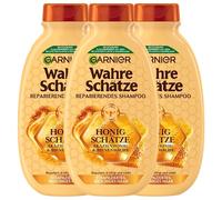 Garnier Wahre Schätze Shampooing Réparateur Miel Trésors Renforce et nourrit les cheveux abîmés et cassants 3 x 250 ml