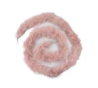 Garniture à franges en plumes, Boa à franges en plumes d'autruche | Scénario d'utilisation du cuir rose : décoration artisanale et de costumes(NO.2)