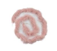 Garniture à franges en plumes, Boa à franges en plumes d'autruche | Scénario d'utilisation du cuir rose : décoration artisanale et de costumes(NO.1)