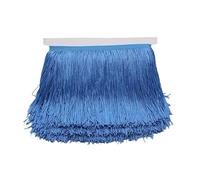 Garniture à Franges en Polyester Multicolore 9-28 cm for la Couture(Sky Blue,15cm)