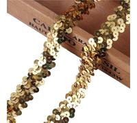Garniture A Paillettes Ruban d'habillage élastique à paillettes, 1 Yard, 20mm, for la couture de robe, décoration, matériel bandeau for cheveux, bricolage(11)