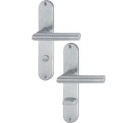 Garniture à plaque longue Ams.E1400Z/302 VA F69 SK/OL 78mm HOPPE