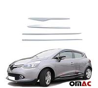 Garniture Baguette de porte latérale pour Renault Clio 2012-2019 acier inox 4Pcs