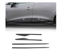 Garniture Baguette de Porte latérale pour Renault Clio 2012-2019 INOX Foncé 4Pcs