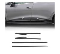 Garniture Baguette de porte latérale pour Renault Clio 2012-2019 inox Foncé 4Pcs