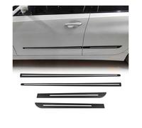 Garniture Baguette de Porte latérale Universal Mat Noir Chromé 4Pcs