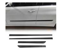 Garniture Baguette de Porte latérale Universal Mat Noir 4Pcs