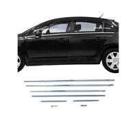 Garniture Baguette de Vitre pour Citroen C4 2004-2010 en acier inoxydable 8Pcs