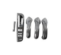 Garniture bouton lève-vitre Garniture de panneau de commande de commutateur de fenêtre Ensemble de poignée de porte intérieure pour pour Golf MK4 1999-2004