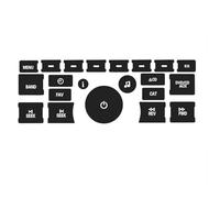 Garniture Bouton Volant Compatible Avec C&evrolet Pour Console Centrale Menu Multimédia CD Audio Climatiseur Climat AC Bouton De Commutation Autocollant De Réparation