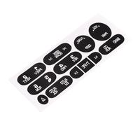 Garniture Bouton Volant Compatible Avec Chevy 2002-2006 Pour 6 Disques CD Stéréo Autocollant De Réparation De Boutons D'autoradio