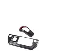 Garniture Cadre Couverture Autocollants Cadre Console Centrale Voiture pour Land pour Rover pour Defender 90 110 130 2020-2024 Mode Climatisation(AB Carbon Grain)