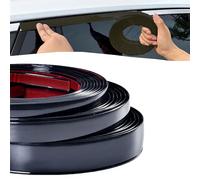 Garniture chromée autocollante pour automobile, Bande de garniture de moulage intérieure et extérieure de voiture automobile auto-adhésive de 1640 pieds multicolore 6-30mm(Black,20mm(0.78Inch))