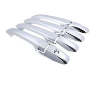 Garniture chromée pour poignée de porte de voiture en fibre de carbone - Accessoires extérieurs pour Civic 8 2006-2010 (A) (C)