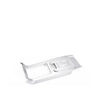 Garniture Console Centrale Pour Land Pour Rover Pour Discovery Sport 2015-2020 ABS Chrome/Fiber Carbone Console Centrale Panneau Changement Vitesse Garniture Intérieur(Silver)