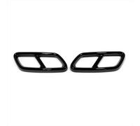 Garniture Couvercle Tuyau Queue Accessoires Extérieurs - Décoration De Pot D'échappement Cache-embout Compatible Avec Benz Pour C Class W206 C200 C220 C260 C300 2022 2023 2024(Black)
