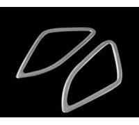 Garniture Couverture Cadre Changement Vitesse Console Centrale Style Voiture Pour Q3 2013-2018 Décoration De Haut-parleur Audio Porte Autocollant remplissage(Silver 3)