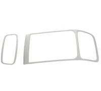 Garniture Couverture Cadre Changement Vitesse Console Centrale Style Voiture Pour Q3 2013-2018 Décoration De Haut-parleur Audio Porte Autocollant remplissage(Silver 4)