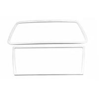 Garniture Couverture Cadre Changement Vitesse Console Centrale Style Voiture Pour Q3 2013-2018 Décoration De Haut-parleur Audio Porte Autocollant remplissage(Silver 5)