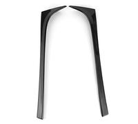 Garniture d'aile latérale de becquet de Lunette arrière en Plastique ABS de Haute qualité Modification extérieure de Voiture Durable améliore l'apparence Installation Facile (Noir Brillant)