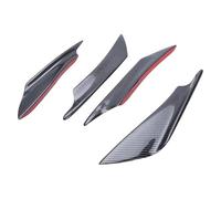 garniture d'aile latérale de voit Spoiler universel pour pare-choc avant et arrière de voiture, ailettes de séparation latérales noires, Spoiler de voiture