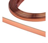 Garniture d'angle flexible en PVC doré 10 m (2,8 m or rose brillant) | Dos automatique, longueur 10 m, finition or, PVC imperméable, facile à décoller et à installer