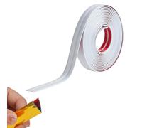 Garniture d'angle intérieure et extérieure de 6 m - Décollez et collez - Bordure d'angle flexible - Protection d'angle murale autocollante pour fenêtres, tables et coins (2 cm, blanc vif)