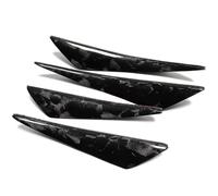 Garniture d'autocollant de becquet de Canards d'aileron latéral de pare-chocs avant de Fiber de carbone adaptée pour Audi D'aération latérale de voiture Garniture(Forged carbon fiber)