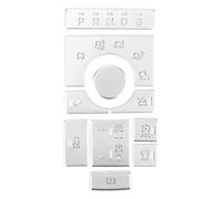 Garniture d'autocollant de voiture 10 pièces couverture décorative en alliage d'aluminium pour 2015 2016 accessoires de décoration intérieure haut de gamme avec un savoir-faire