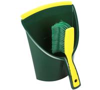 Garniture de Balayage Pelle à Poussière Balayette Balai " Jumbo " Jaune/Vert
