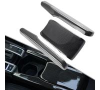 Garniture de boîtier d'accoudoir de console centrale en fibre de carbone pour Honda Civic 2016 2021, construction et design (comme sur l'image)