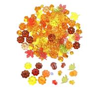 Garniture de bol d'automne en acrylique, , feuilles d'érable | Décoration de vase pour mariage, fête, enterrement de vie de jeune fille, anniversaire, pendaison de crémaillère, salon